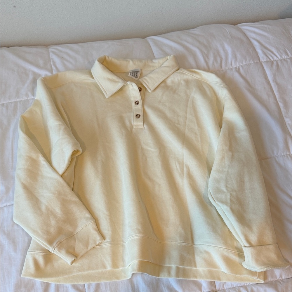 Cream women’s Polo Sweatshirt